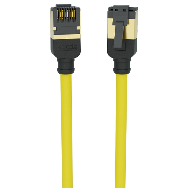 Kordz PRS Slim Profile Cat6A Patch Cord 7.5m (Yellow)